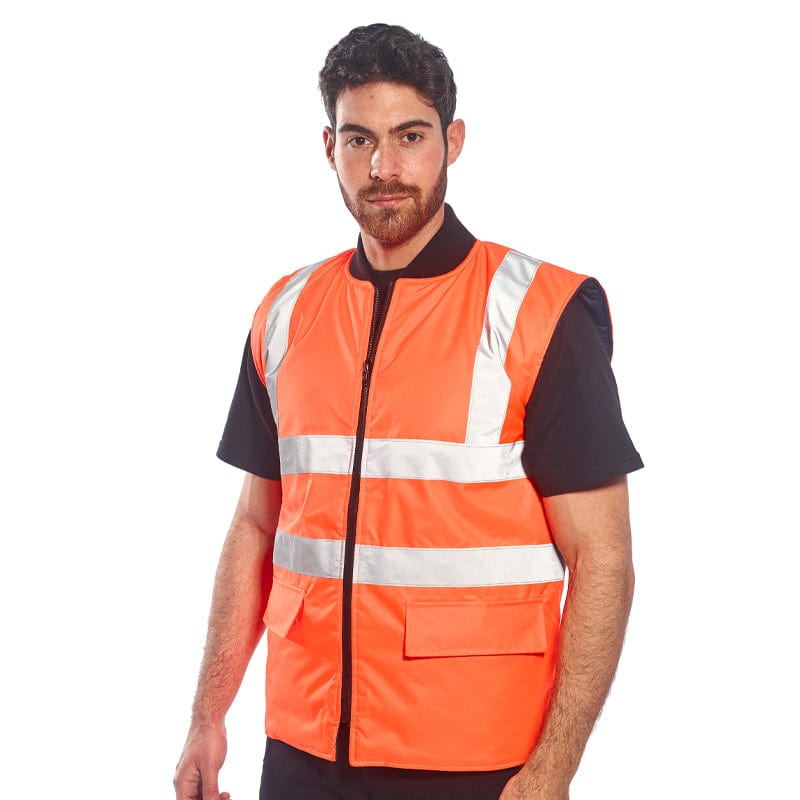 Hi vis clearance orange bodywarmer