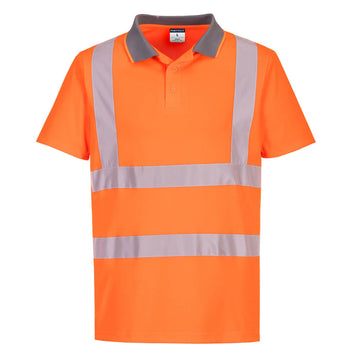 Portwest Eco Hi Vis Short Sleeve Polo x6 EC10