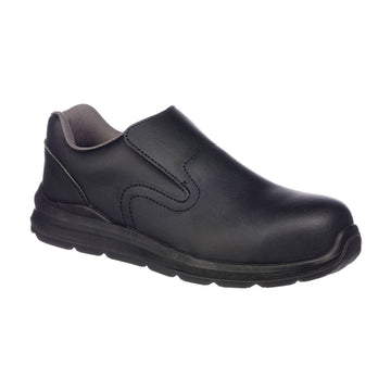 Portwest Black Composite Slip On Safety Trainer FD62