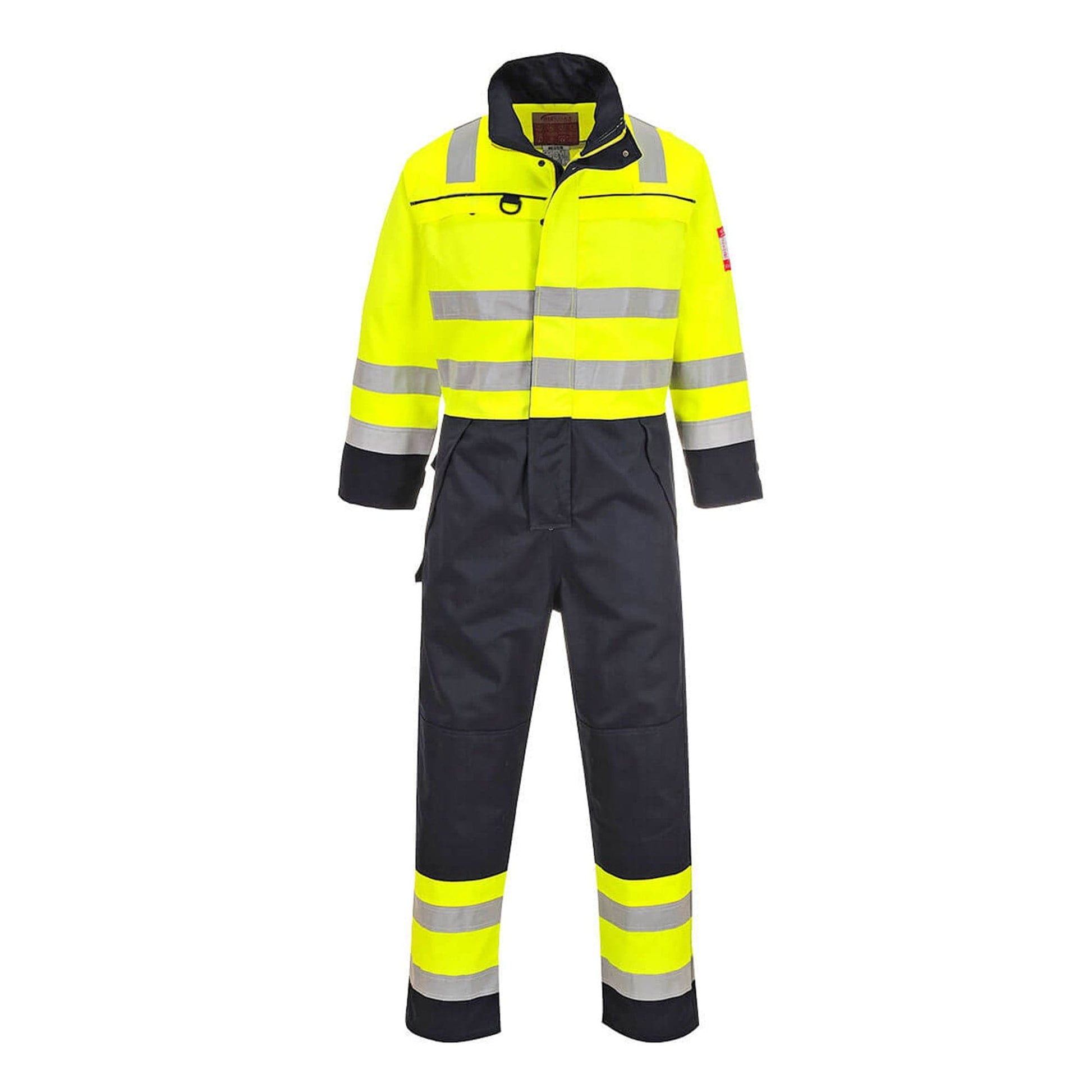 hi vis boiler suit contrast