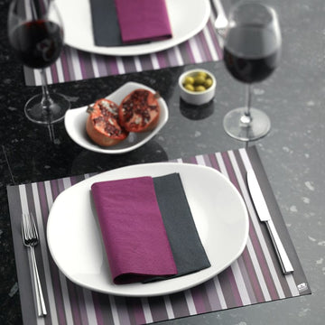 Tork Dinner Napkin Black 39x39cm 1800 per case