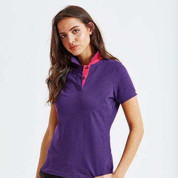 Asquith & Fox Women's Contrast Polo AQ022