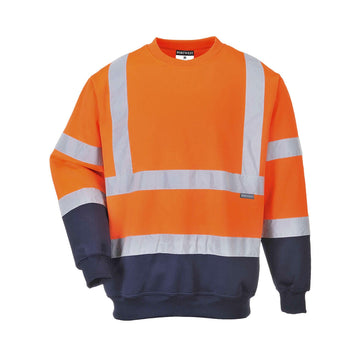 Portwest Two Tone Hi Vis Sweatshirt B306