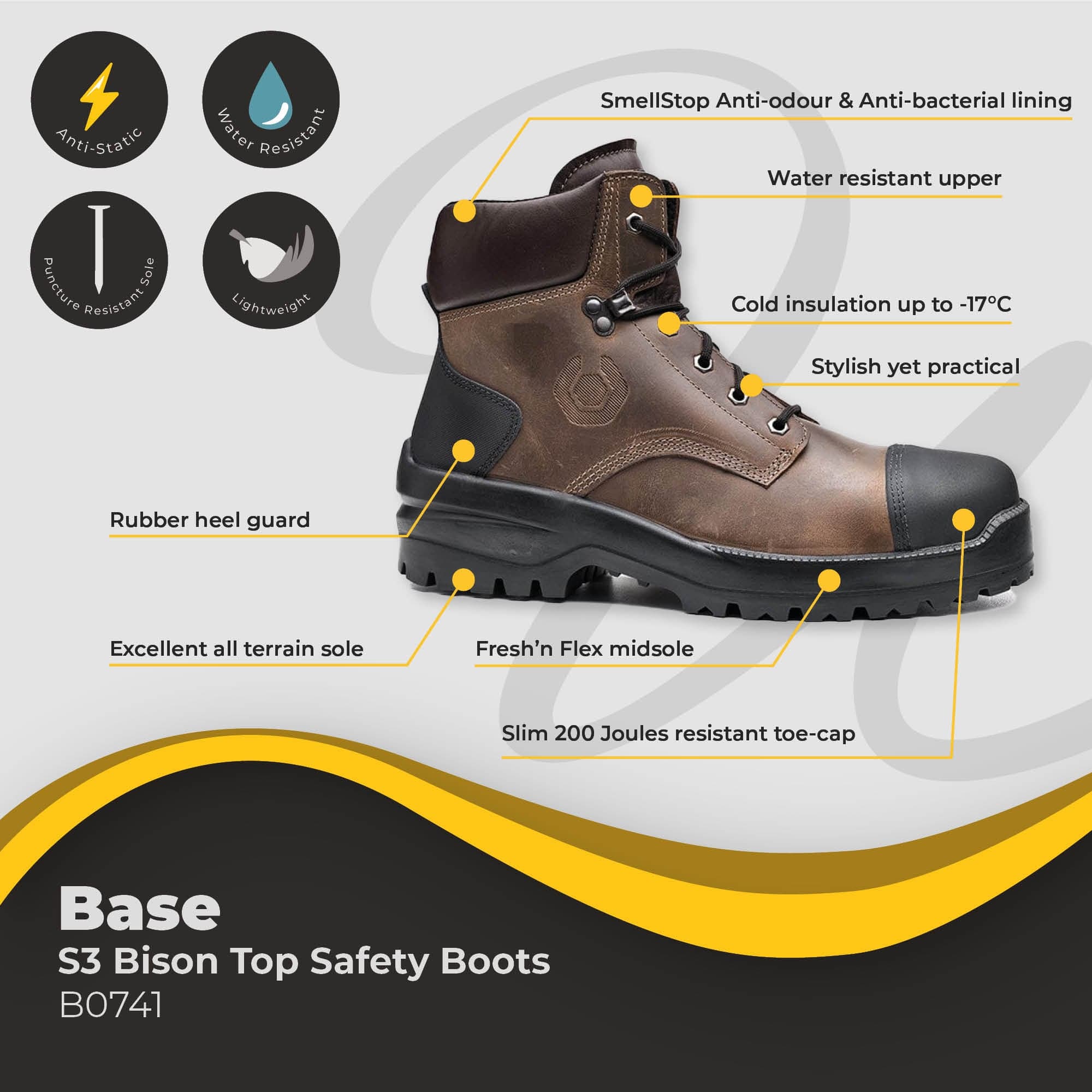 Slim steel clearance toe boots