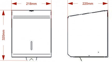 Synergise Polished Stainless Steel Centrefeed Dispenser