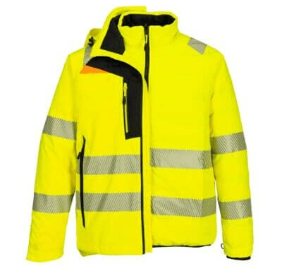 yellow 3 in 1 portwest winter jacket