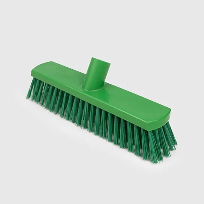 kitchen floor green cleaning brush