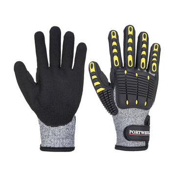 Portwest Anti Impact Cut Resistant Glove A722 - Grey/Black