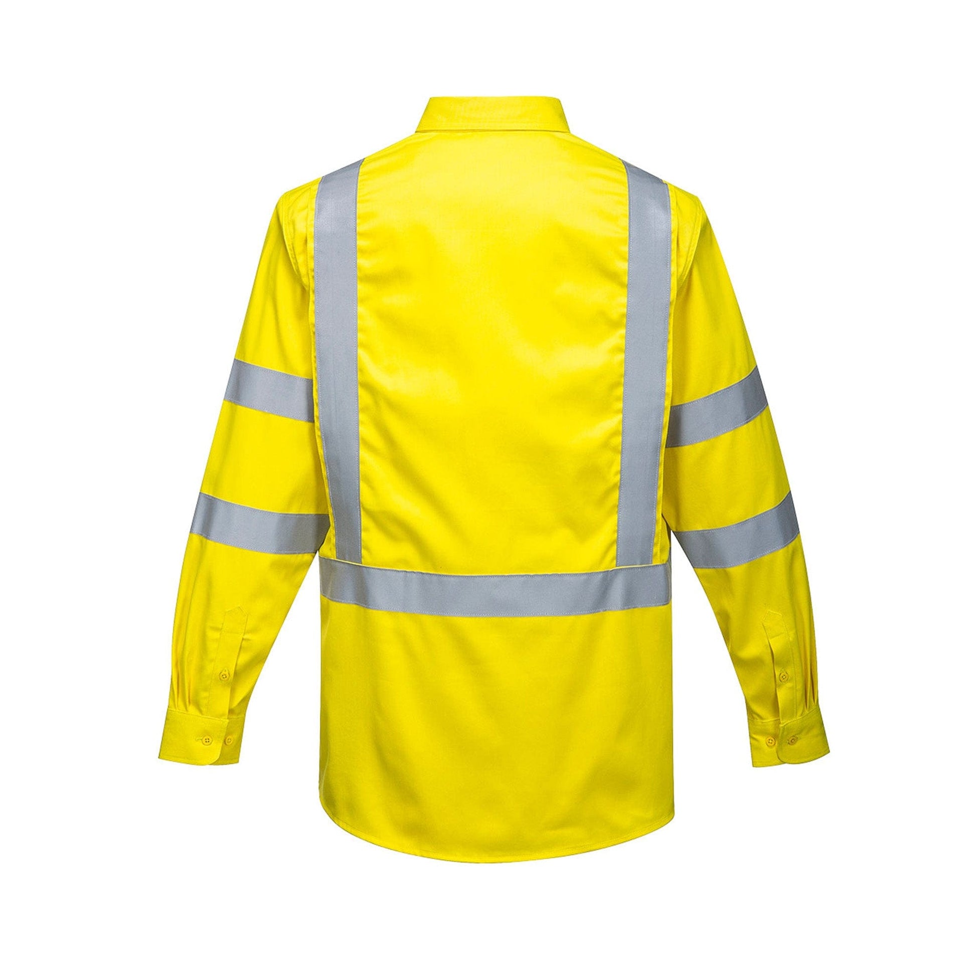 portwest bizflame fr hi vis shirt fr95 reverse