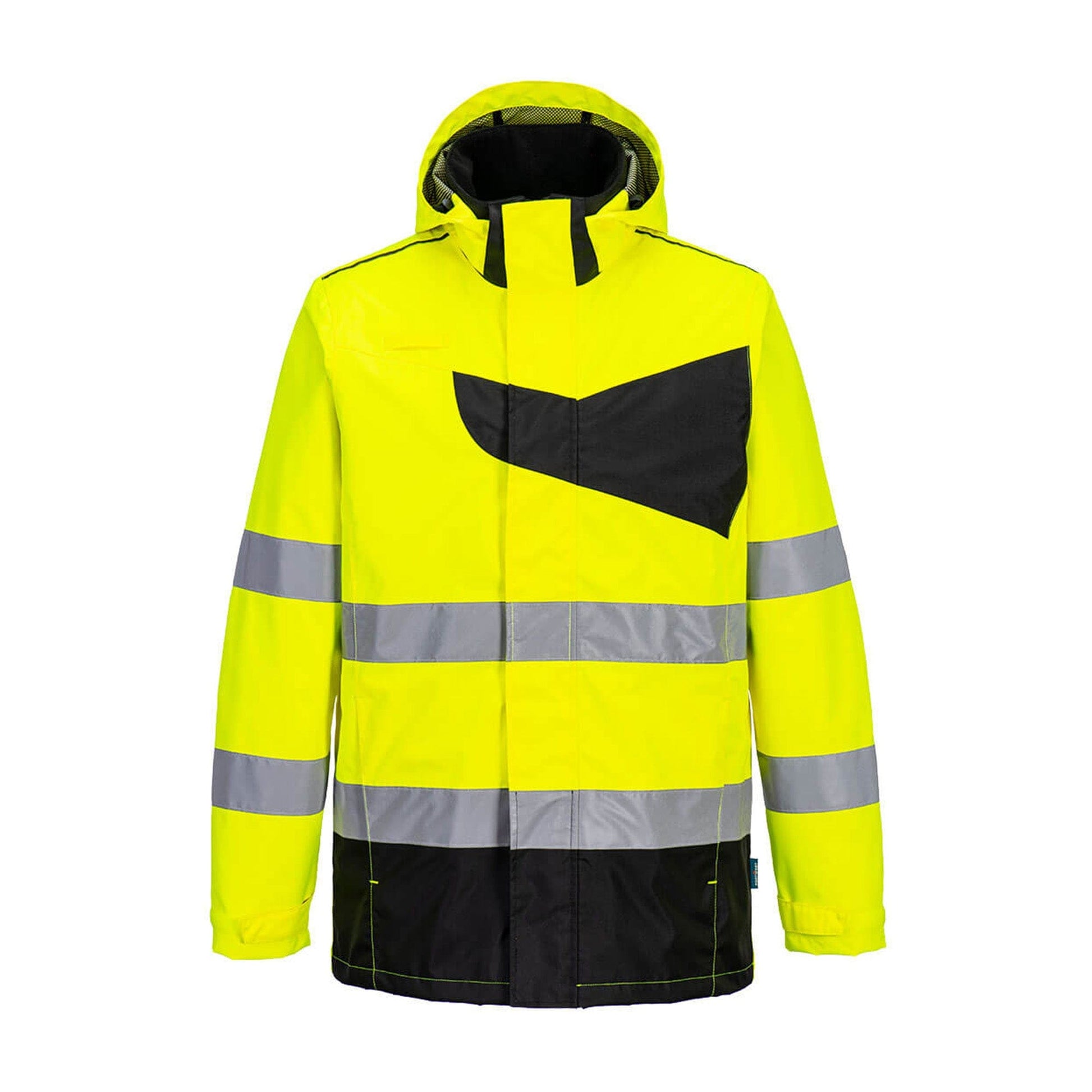 portwest pw2 hi vis rain jacket pw265 yellow