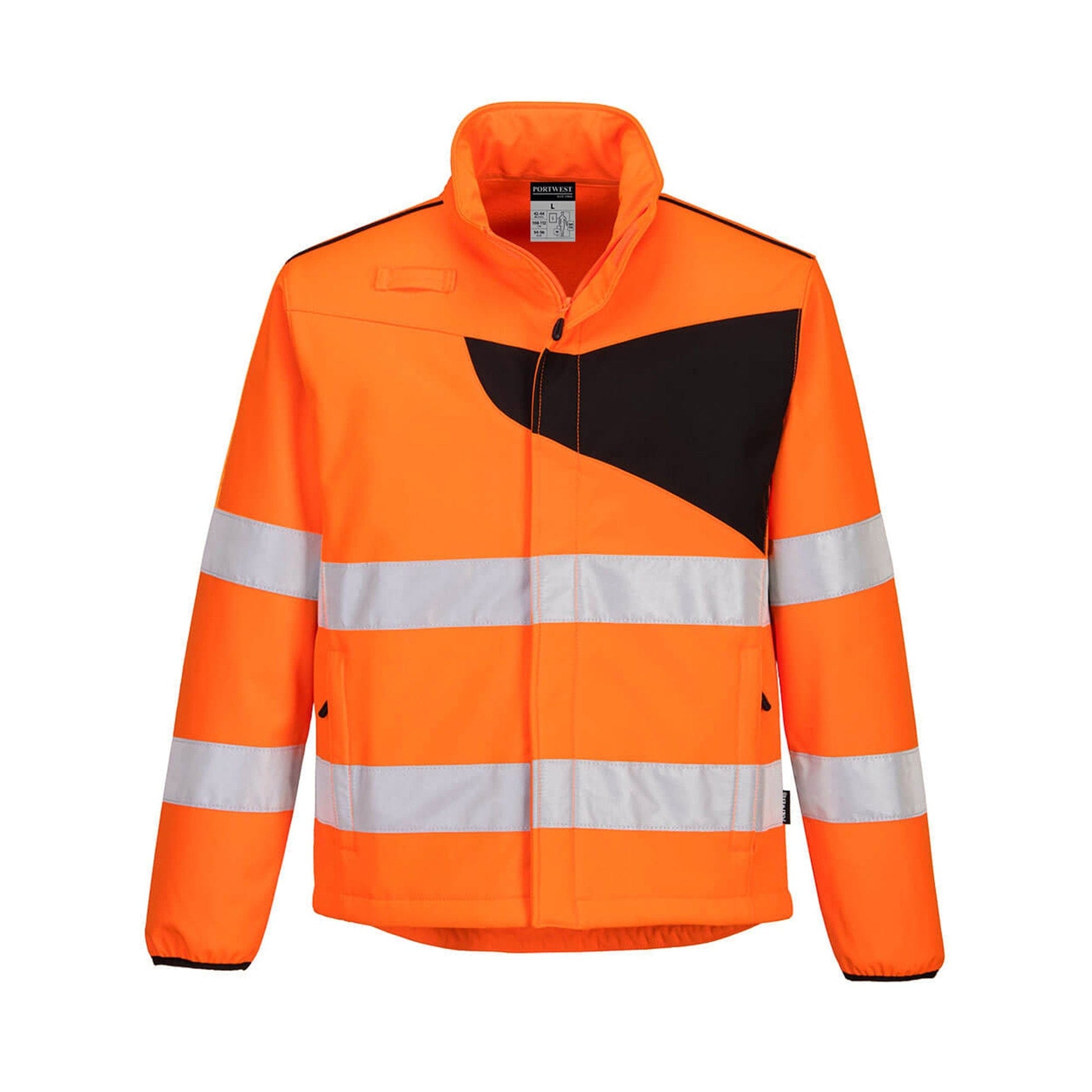 Portwest PW2 Hi Vis Softshell Jacket PW275 Orange/Black