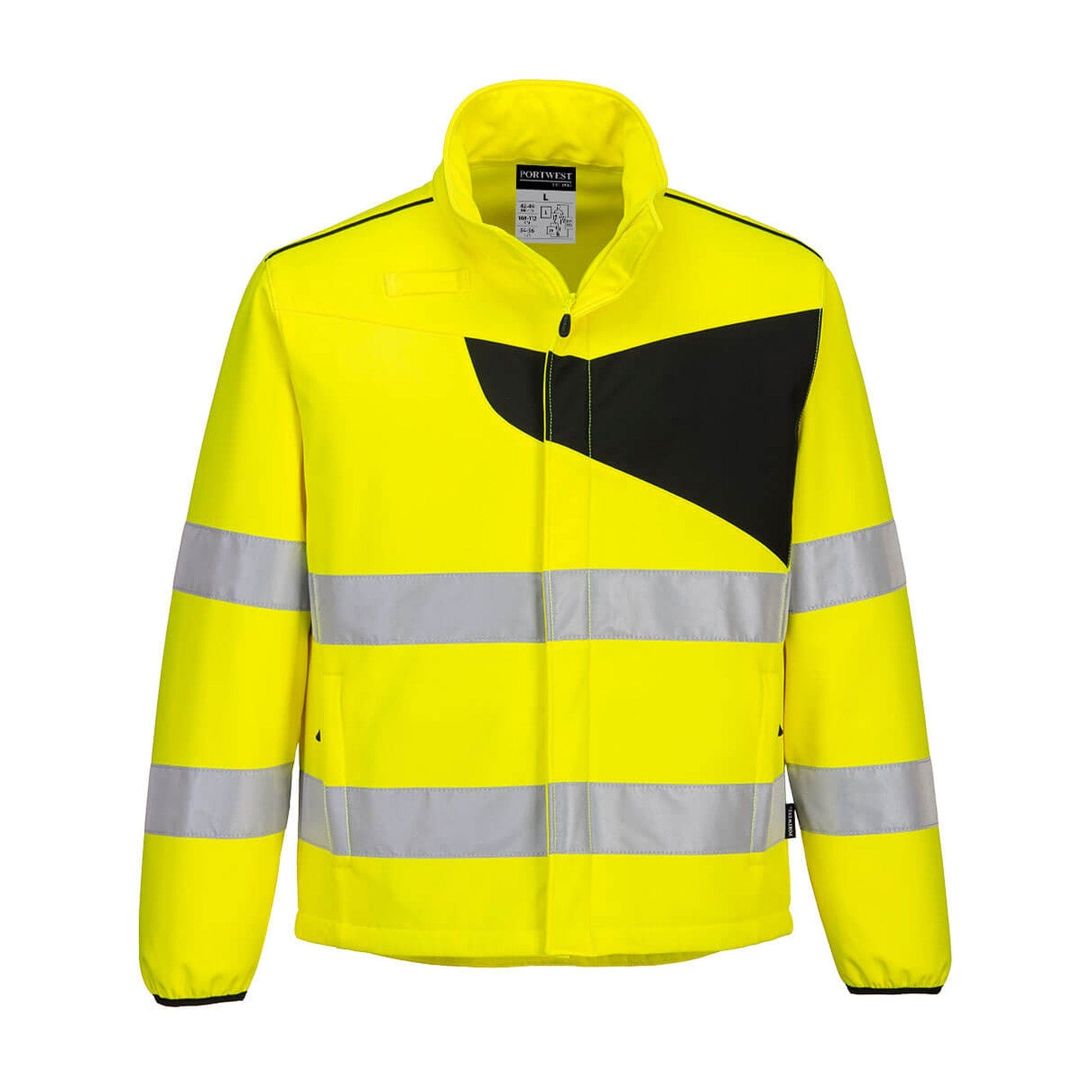 Portwest PW2 Hi Vis Softshell Jacket PW275 Yellow/Black