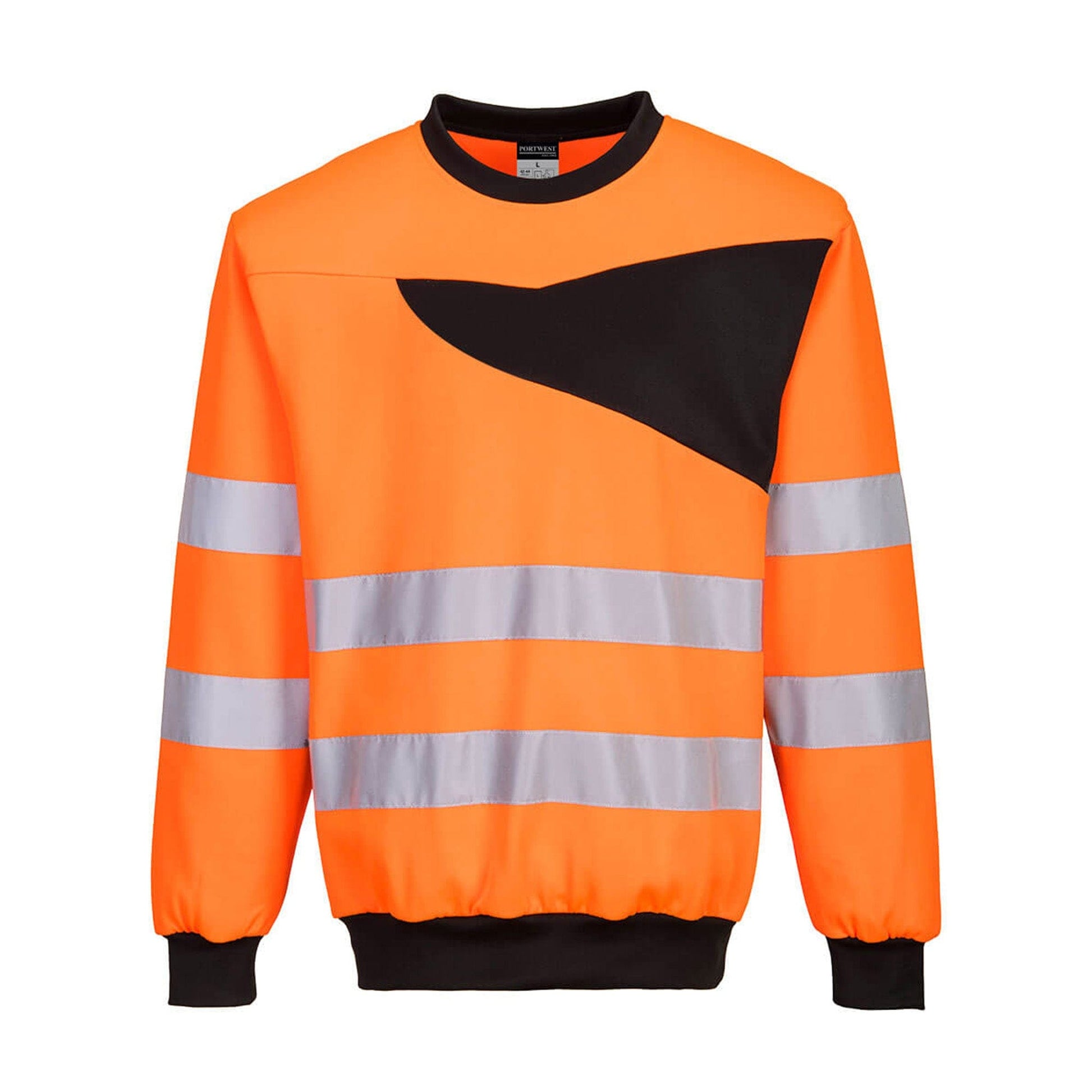 Portwest PW2 Hi Vis Sweatshirt PW277 Orange/Black