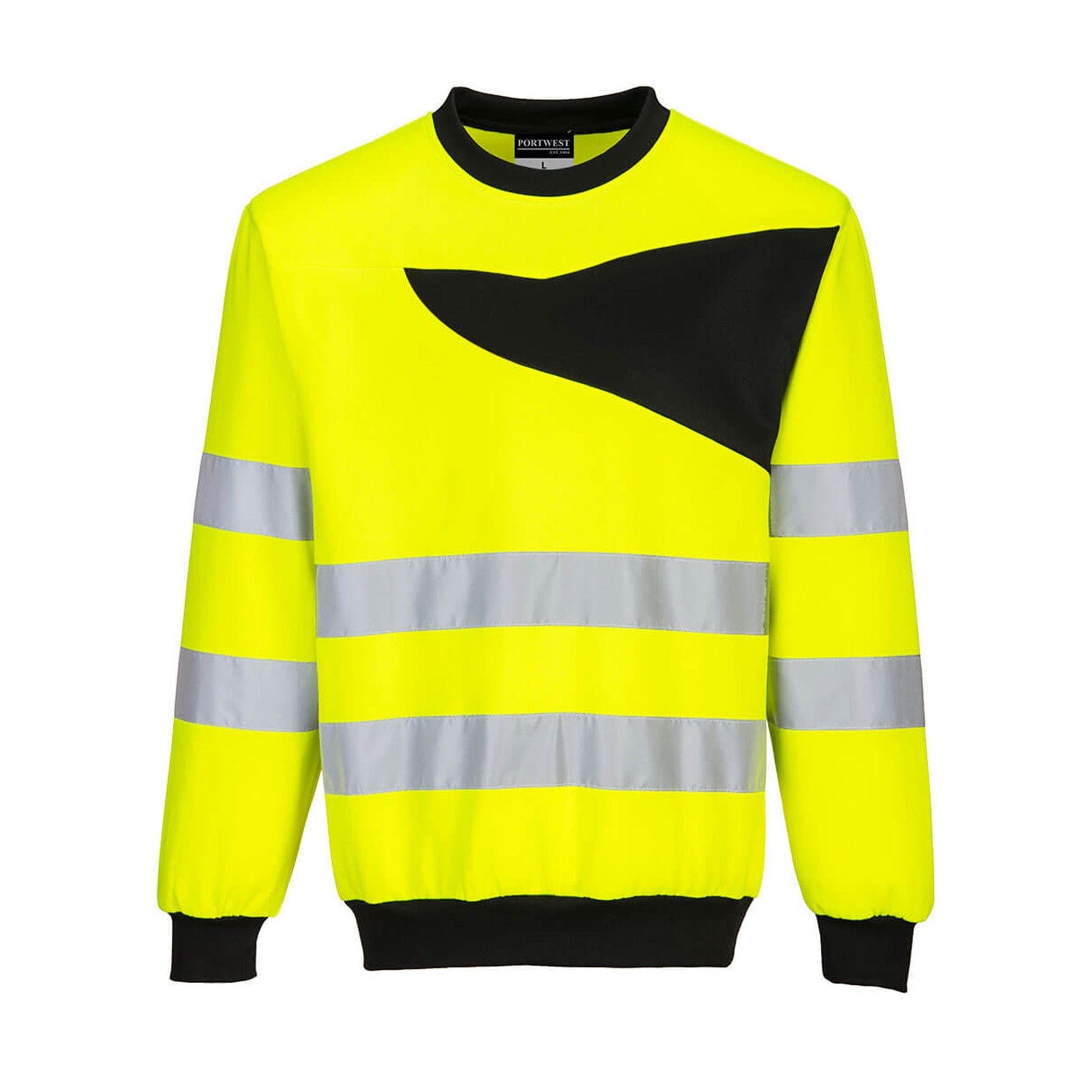 Portwest PW2 Hi Vis Sweatshirt PW277 Yellow/Black