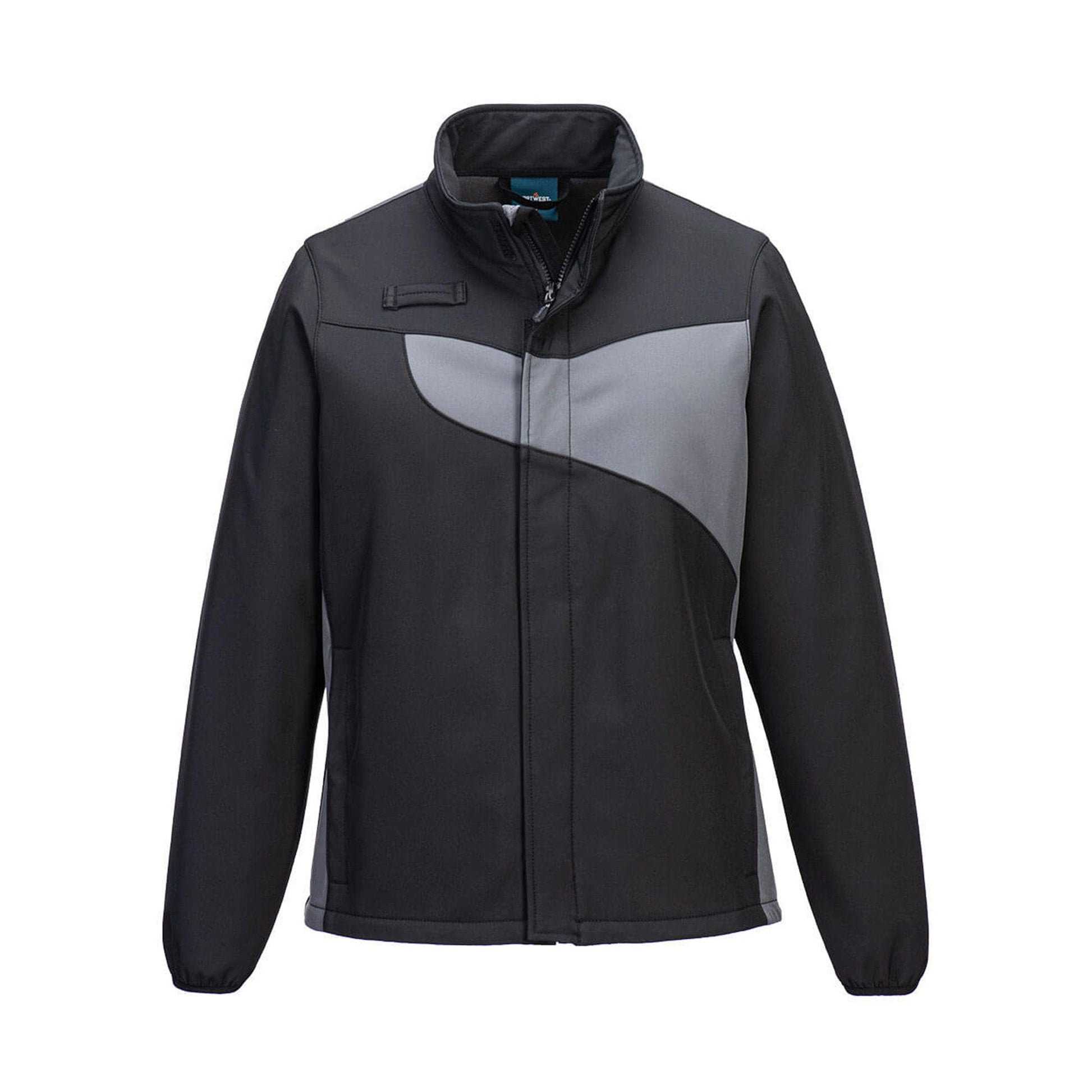 portwest pw2 womens softshell 2L pw278 black grey