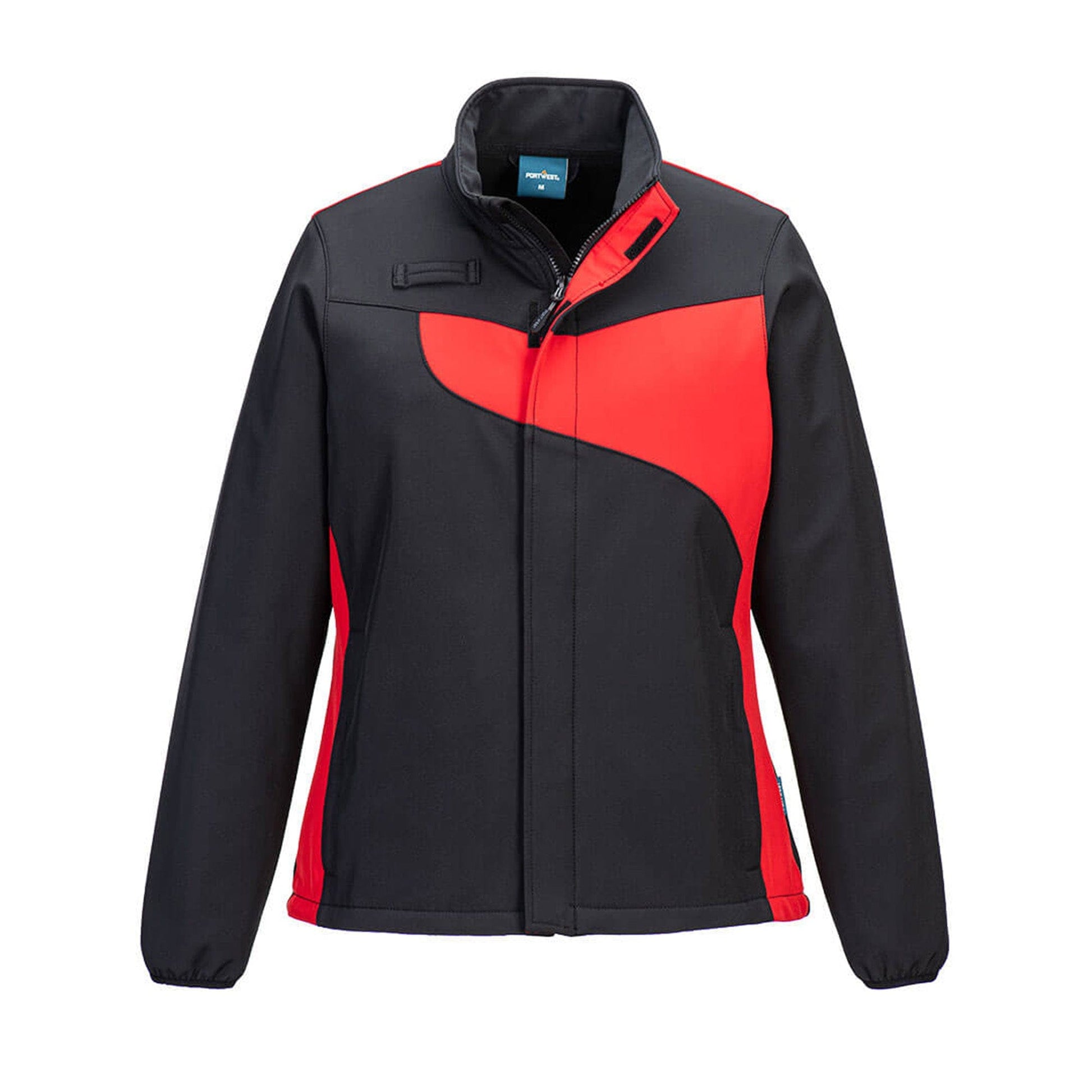 portwest pw2 womens softshell 2L pw278 black red