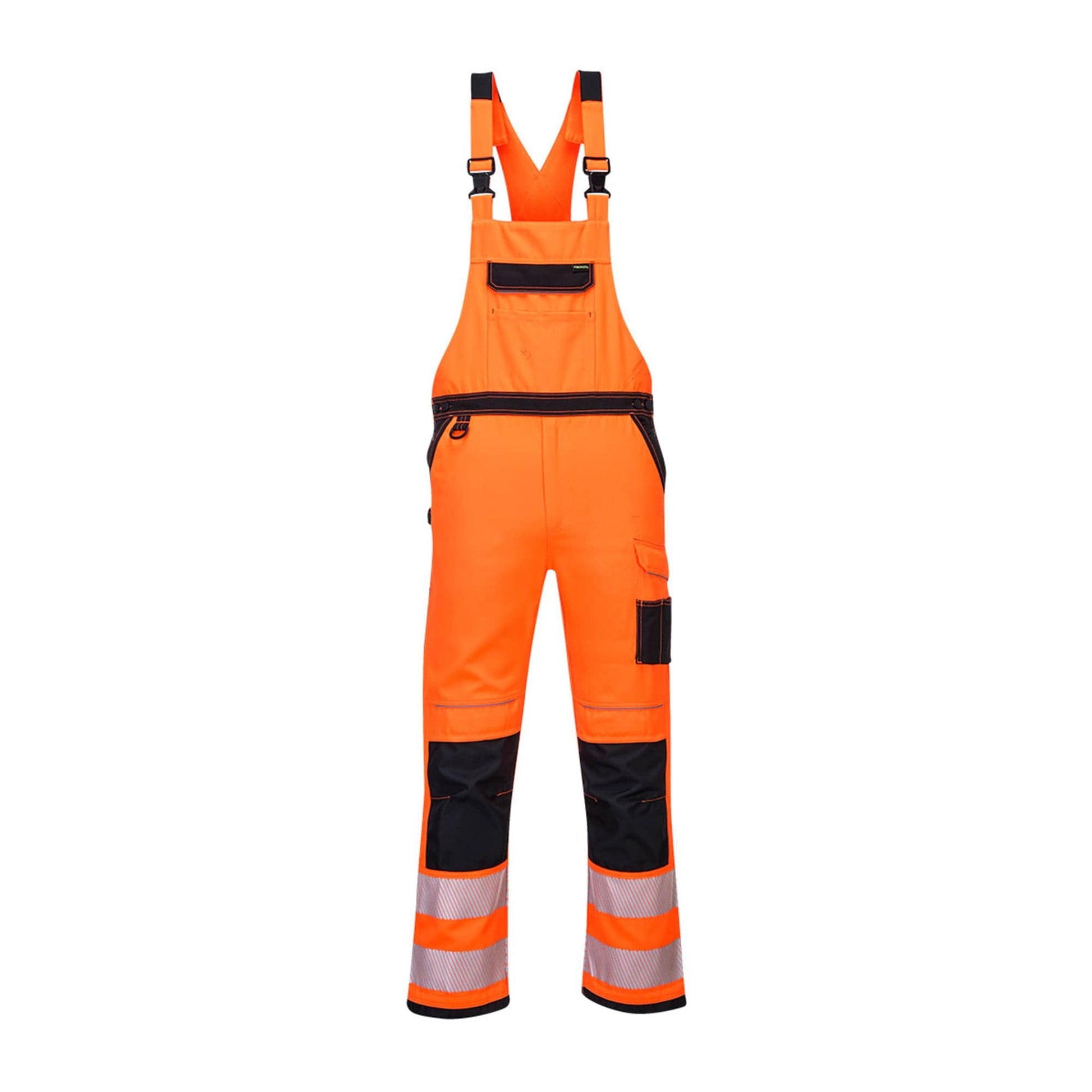 Portwest PW3 Hi Vis Bib & Brace PW344 Orange/Black