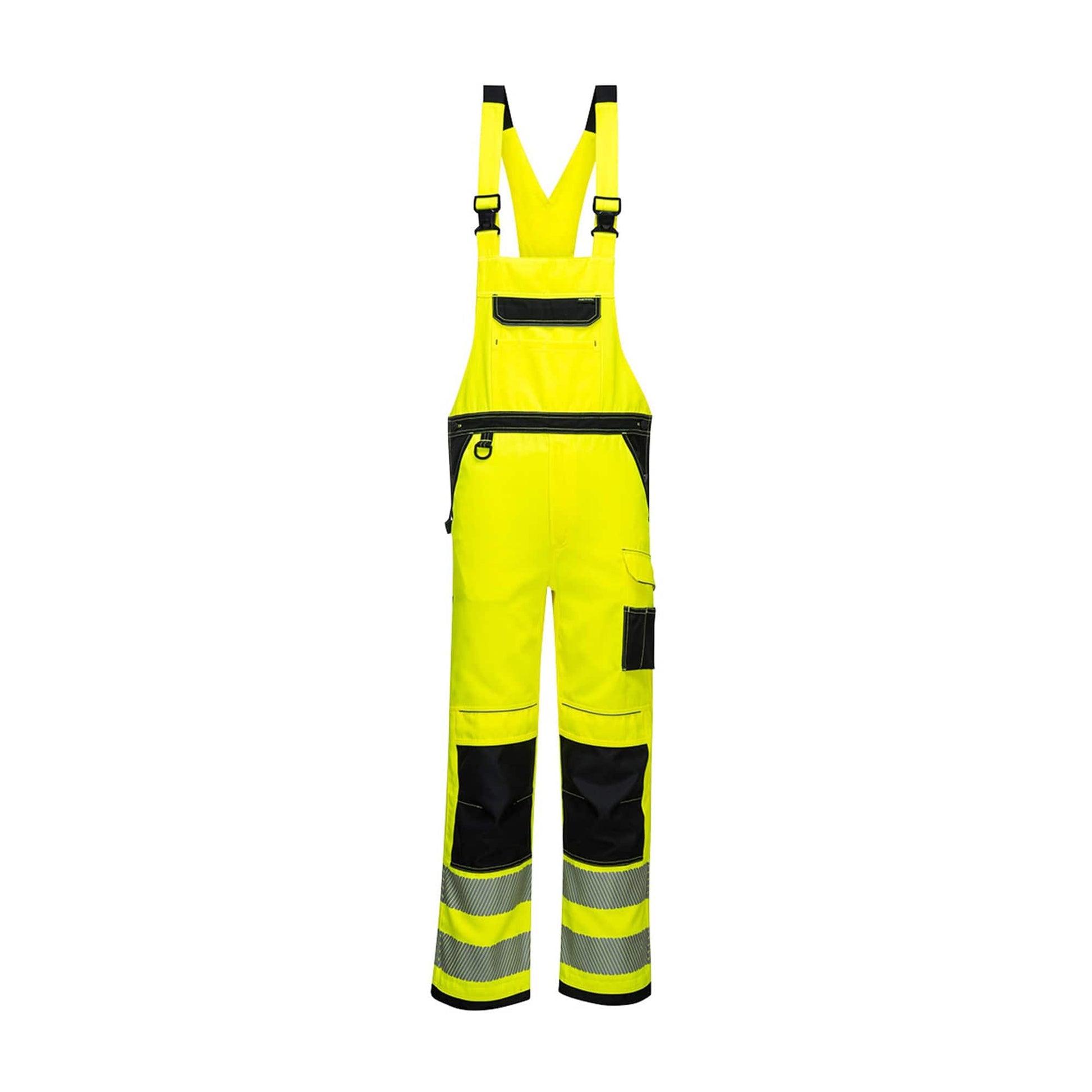 Portwest PW3 Hi Vis Bib & Brace PW344 Yellow/Black