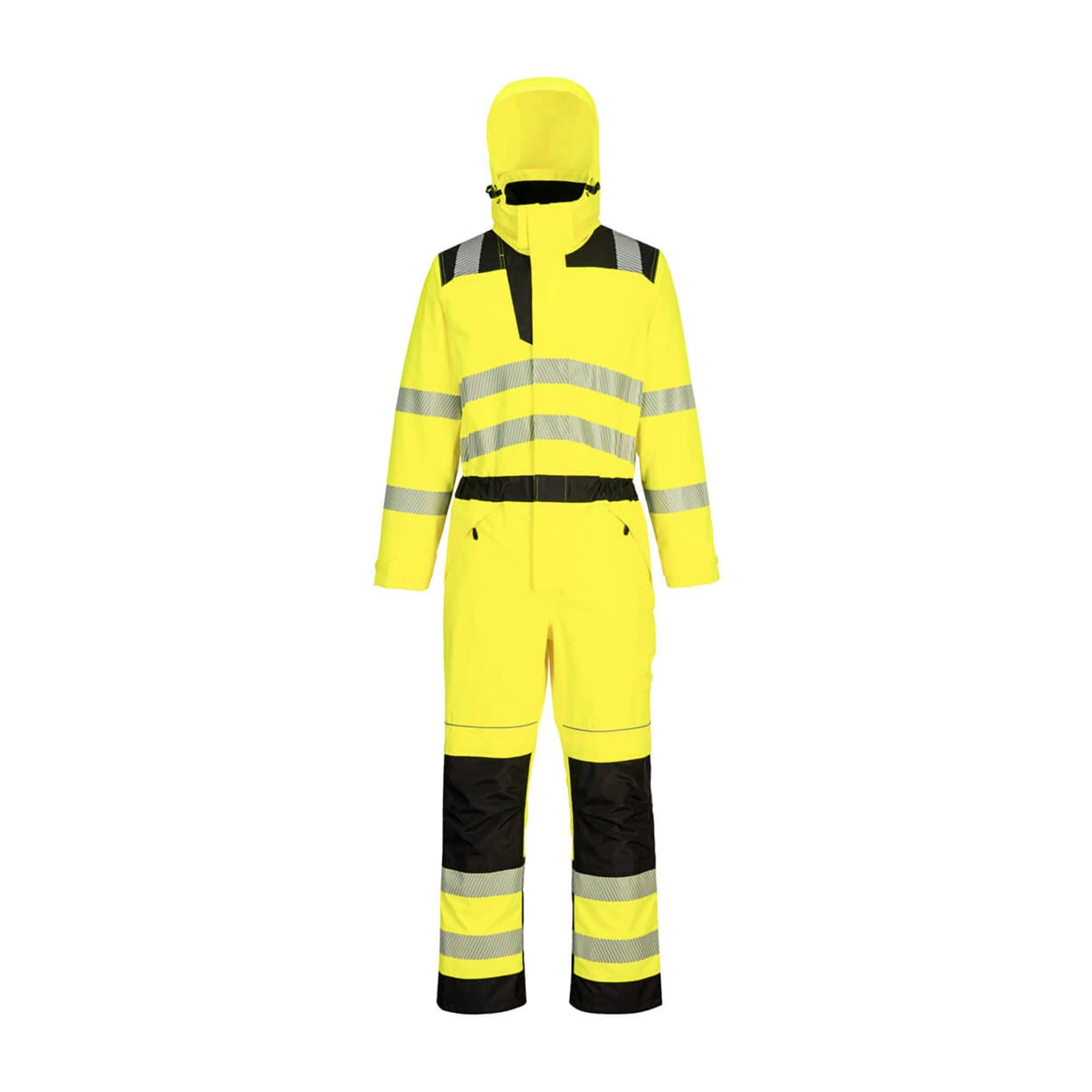 Portwest PW3 Hi Vis Rain Coverall PW355 Yellow/Black