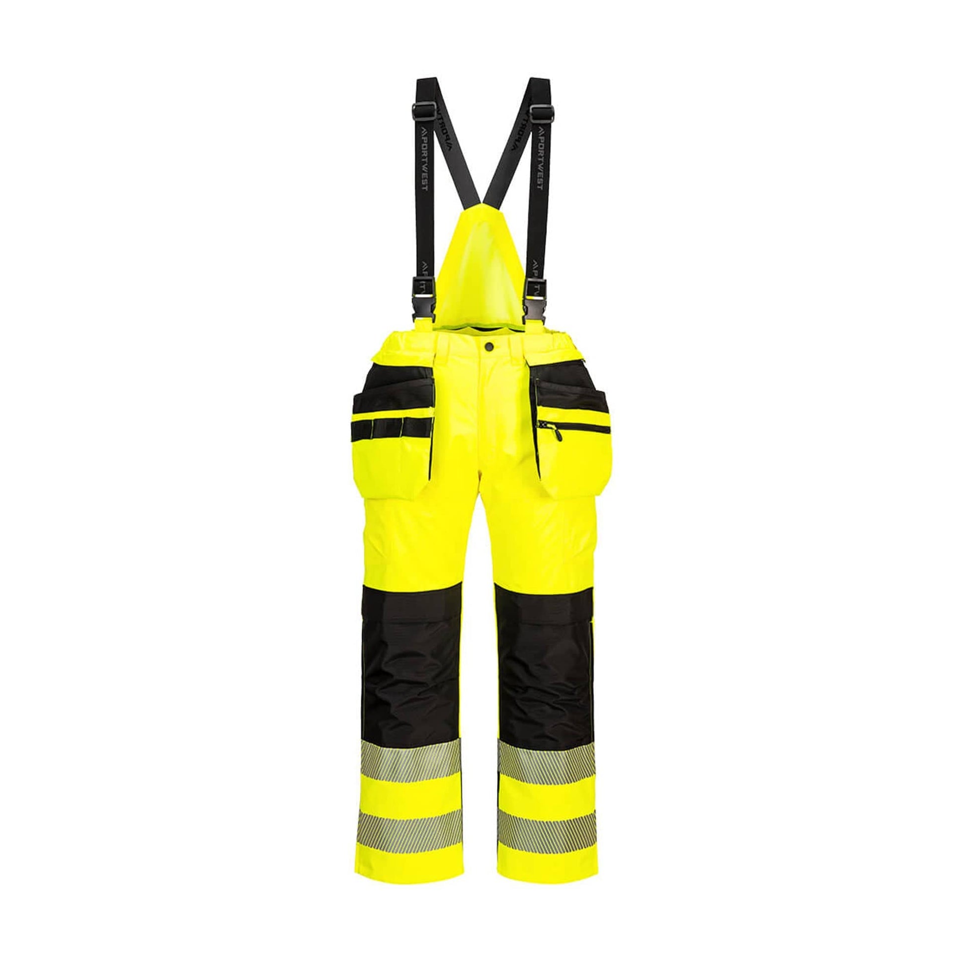 Portwest PW3 Hi Vis Rain Trousers PW356 Yellow/Black