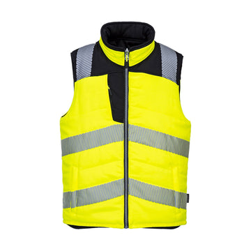 Portwest PW3 Hi-Vis Reversible Bodywarmer PW374