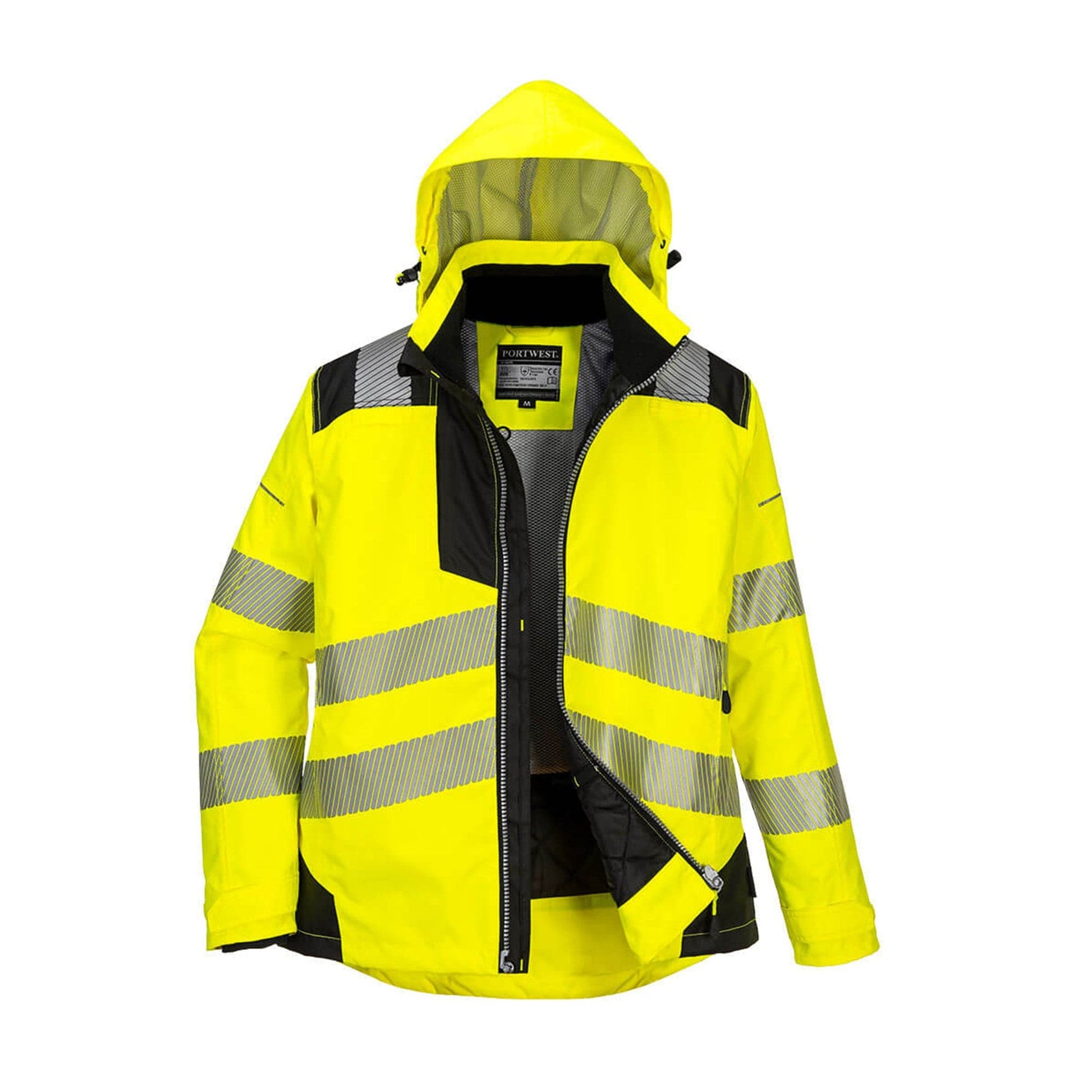 Portwest PW3 Hi-Vis Women's Winter Jacket PW382 Yellow/Black