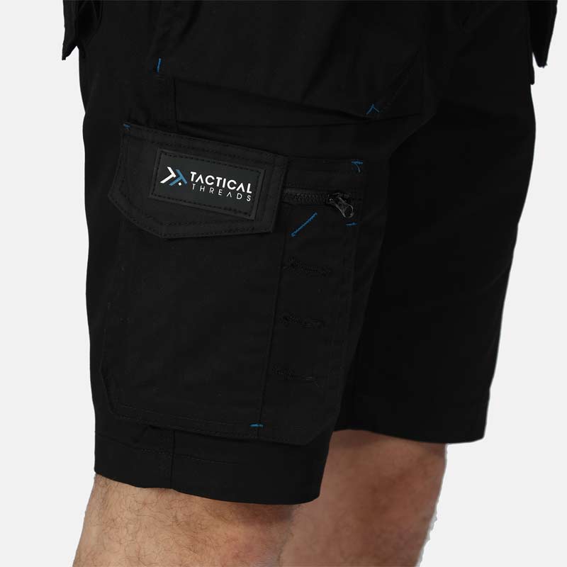 regatta incusion shorts black trj394 close up