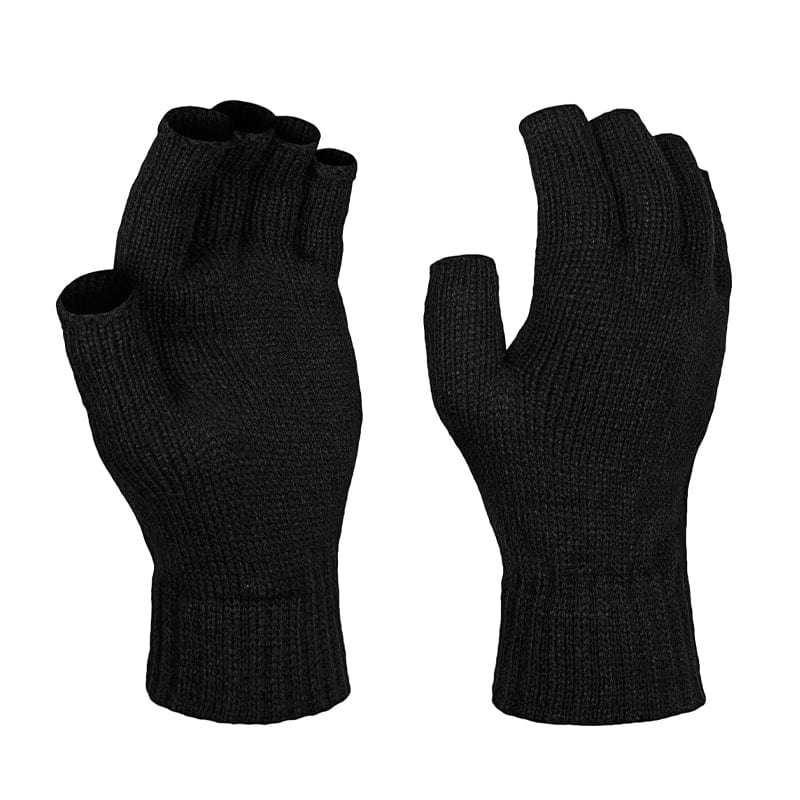 black regatta fingerless mitt gloves