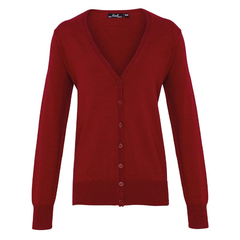 burgundy womens cardigan pr697