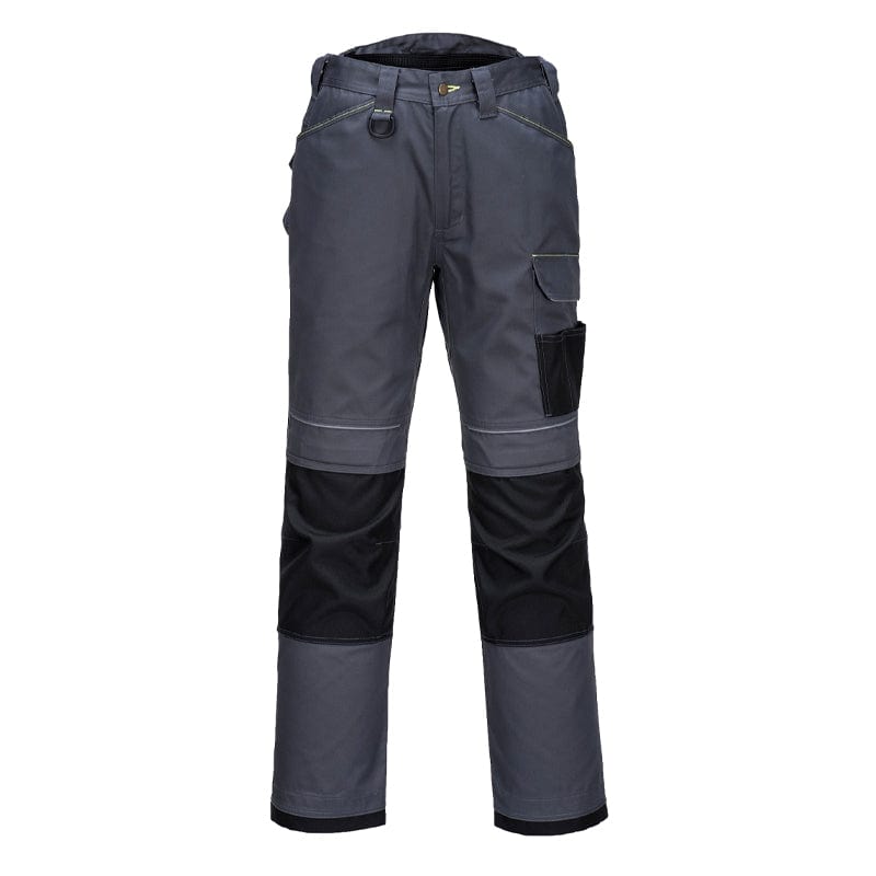 grey portwest work trousers t601