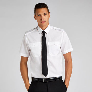 Kustom Kit Men's Pilot Short Sleeve Shirt