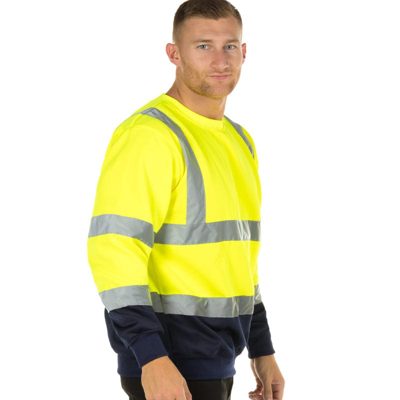 portwest two tone hi vis sweatshirt b306